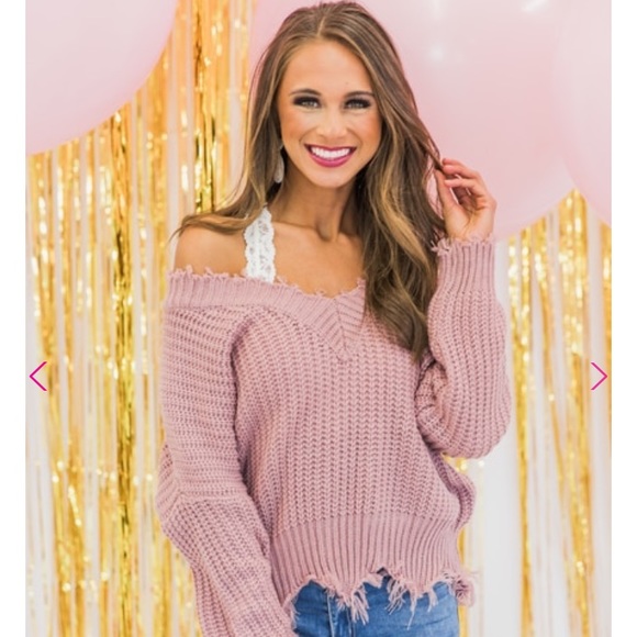 NEW mauve sweater - Picture 3 of 4